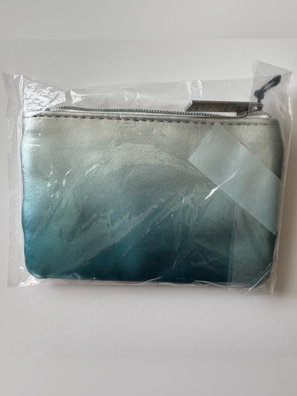 NWT Starbucks Iridescent Teal Ombre Card Pouch - Picture 2 of 3
